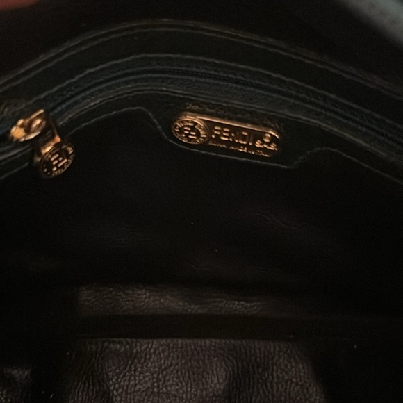 Fendi green caviar leather shoulder bag with dust bag - Picture 12 of 16